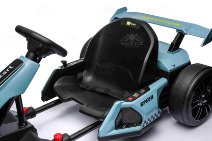 DRIFT GO KART - Blue | 24V | Bluetooth Audio | Adjustable Seat