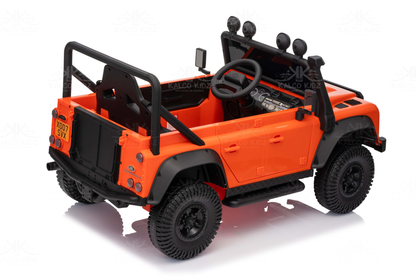 LAND ROVER DEFENDER - Orange | 12V | Leather Seat | EVA Wheels | RC