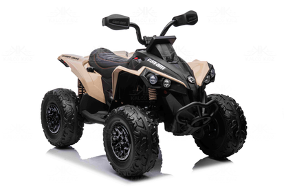 CanAm QUAD BIKE ATV - Khaki | 24V | Leather Seat | EVA Wheels