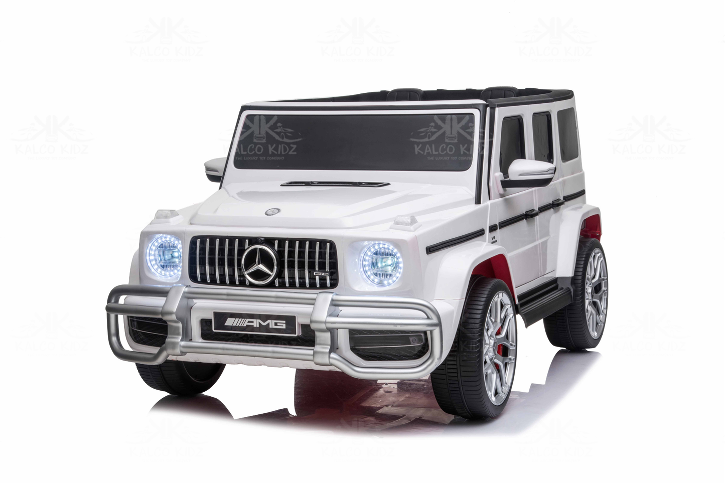 MERCEDES G63 AMG - White | 24V | 2 Seater | MP4 | Leather Seat | EVA Wheels | RC