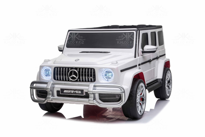 MERCEDES G63 AMG - White | 24V | 2 Seater | MP4 | Leather Seat | EVA Wheels | RC