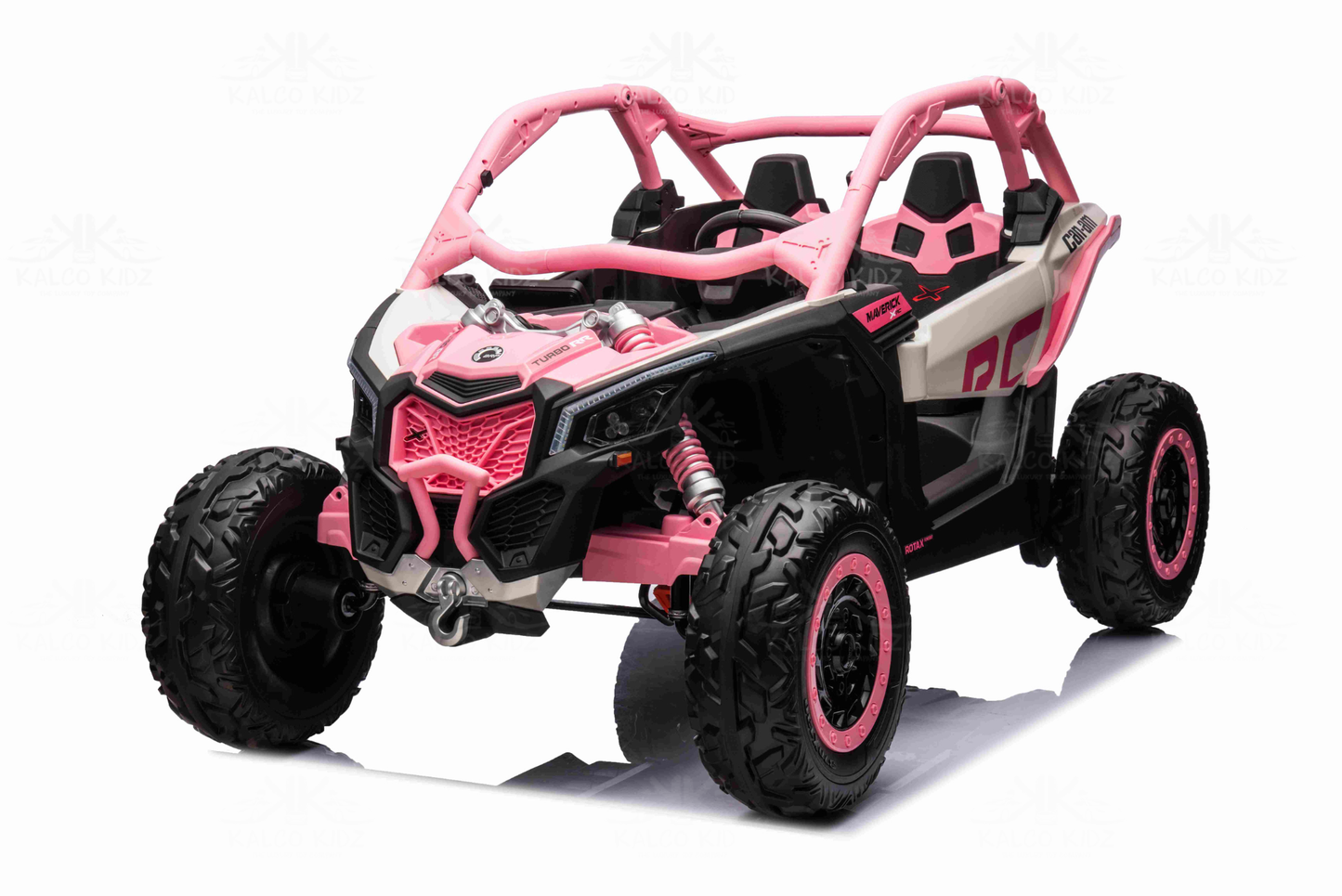 CanAm MAVERICK UTV - Pink | 48V | 2 Seater | Leather Seat | EVA Wheel | RC
