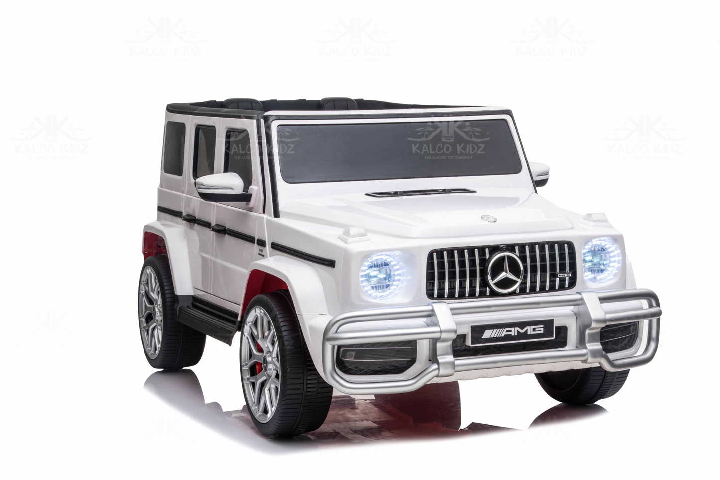 MERCEDES G63 AMG - White | 24V | 2 Seater | MP4 | Leather Seat | EVA Wheels | RC