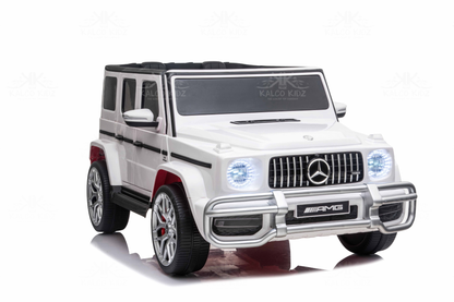 MERCEDES G63 AMG - White | 24V | 2 Seater | MP4 | Leather Seat | EVA Wheels | RC