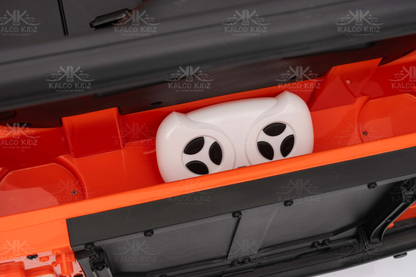 LAND ROVER DEFENDER - Orange | 12V | Leather Seat | EVA Wheels | RC