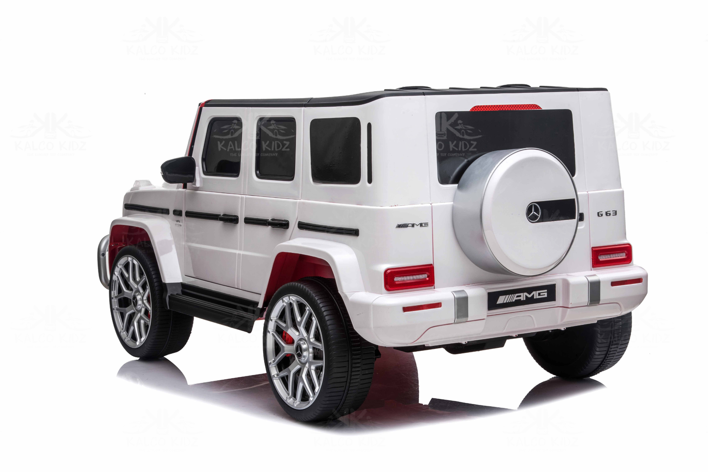 MERCEDES G63 AMG - White | 24V | 2 Seater | MP4 | Leather Seat | EVA Wheels | RC