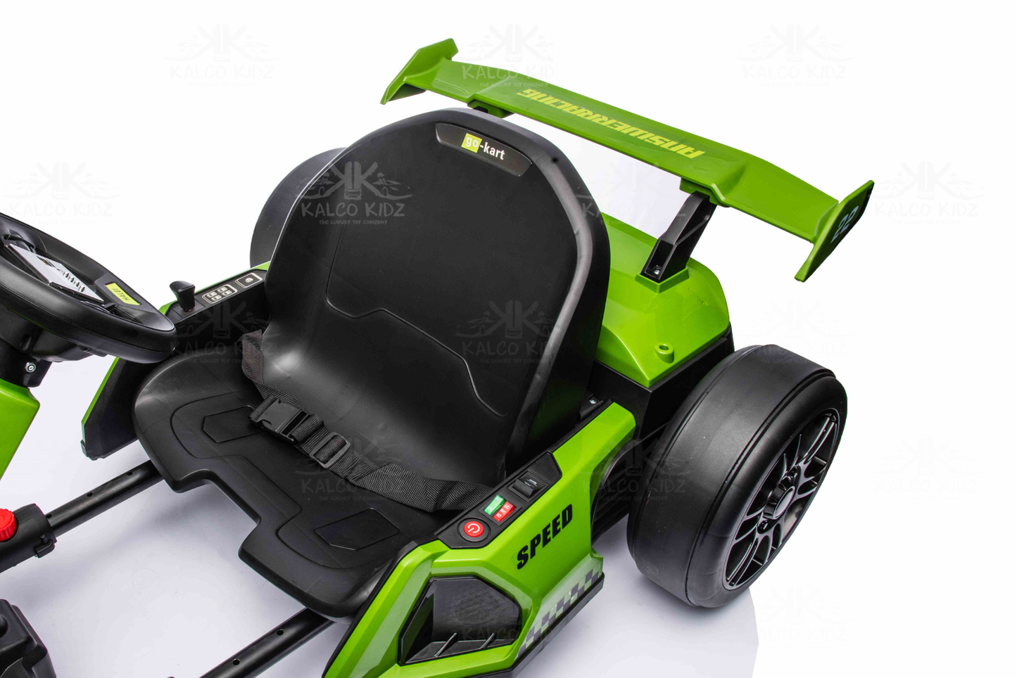 DRIFT GO KART - Green | 24V | Bluetooth Audio | Adjustable Seat