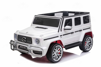 MERCEDES G63 AMG - White | 24V | 2 Seater | MP4 | Leather Seat | EVA Wheels | RC