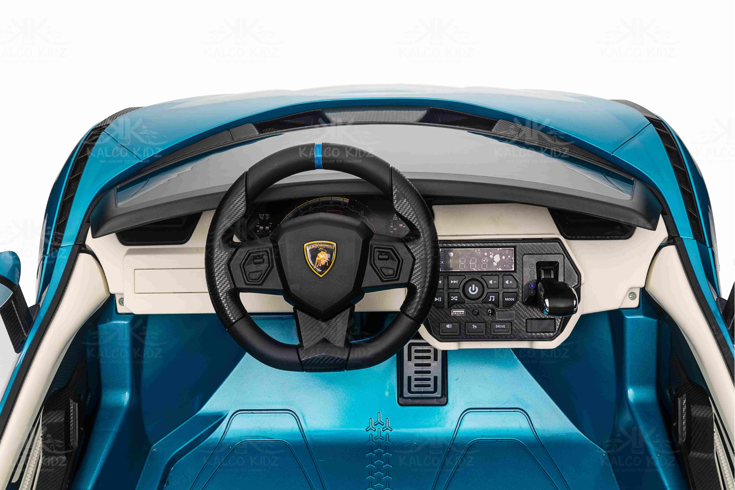 LAMBORGHINI SIAN - Blue | 24V | 2 Seater | Leather Seat | EVA Wheels