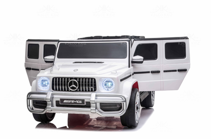 MERCEDES G63 AMG - White | 24V | 2 Seater | MP4 | Leather Seat | EVA Wheels | RC