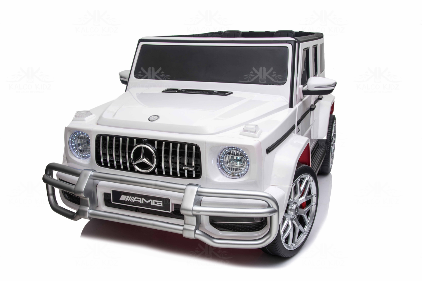 MERCEDES G63 AMG - White | 24V | 2 Seater | MP4 | Leather Seat | EVA Wheels | RC