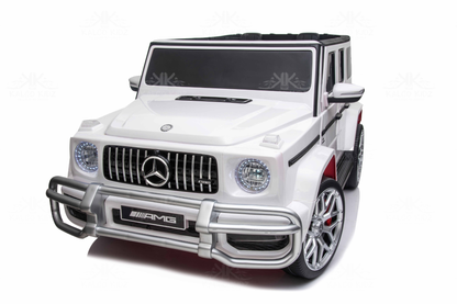 MERCEDES G63 AMG - White | 24V | 2 Seater | MP4 | Leather Seat | EVA Wheels | RC