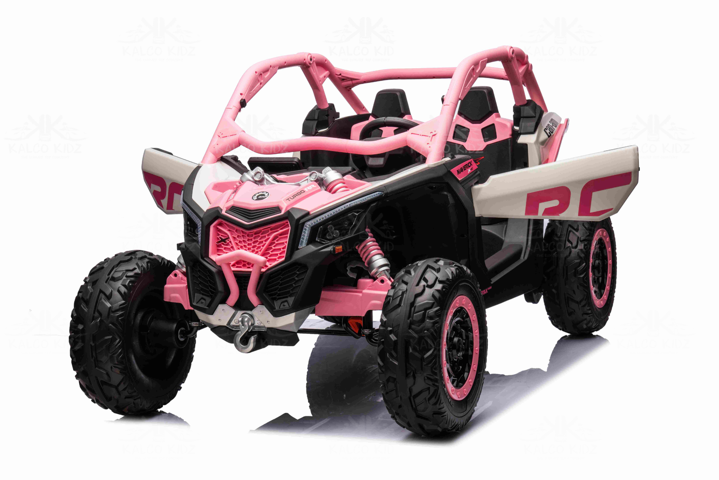 CanAm MAVERICK UTV - Pink | 48V | 2 Seater | Leather Seat | EVA Wheel | RC