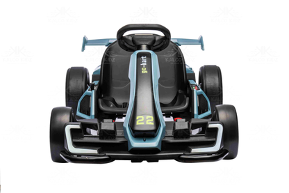 DRIFT GO KART - Blue | 24V | Bluetooth Audio | Adjustable Seat