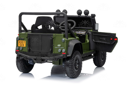 LAND ROVER DEFENDER - Green | 12V | Leather Seat | EVA Wheels | RC