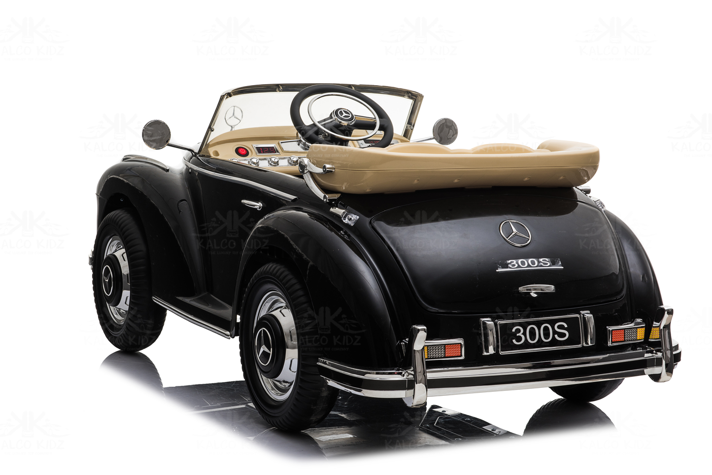 MERCED-BENZ 300S - Black | 12V | Leather Seat | EVA Wheels | RC