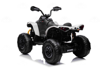 CanAm QUAD BIKE ATV - White | 24V | Leather Seat | EVA Wheels