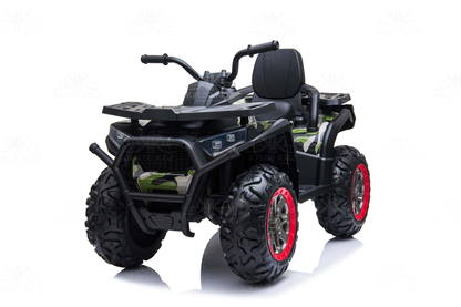 XMX QUAD BIKE ATV - Camo Green | 24V | Leather Seat | EVA Wheels
