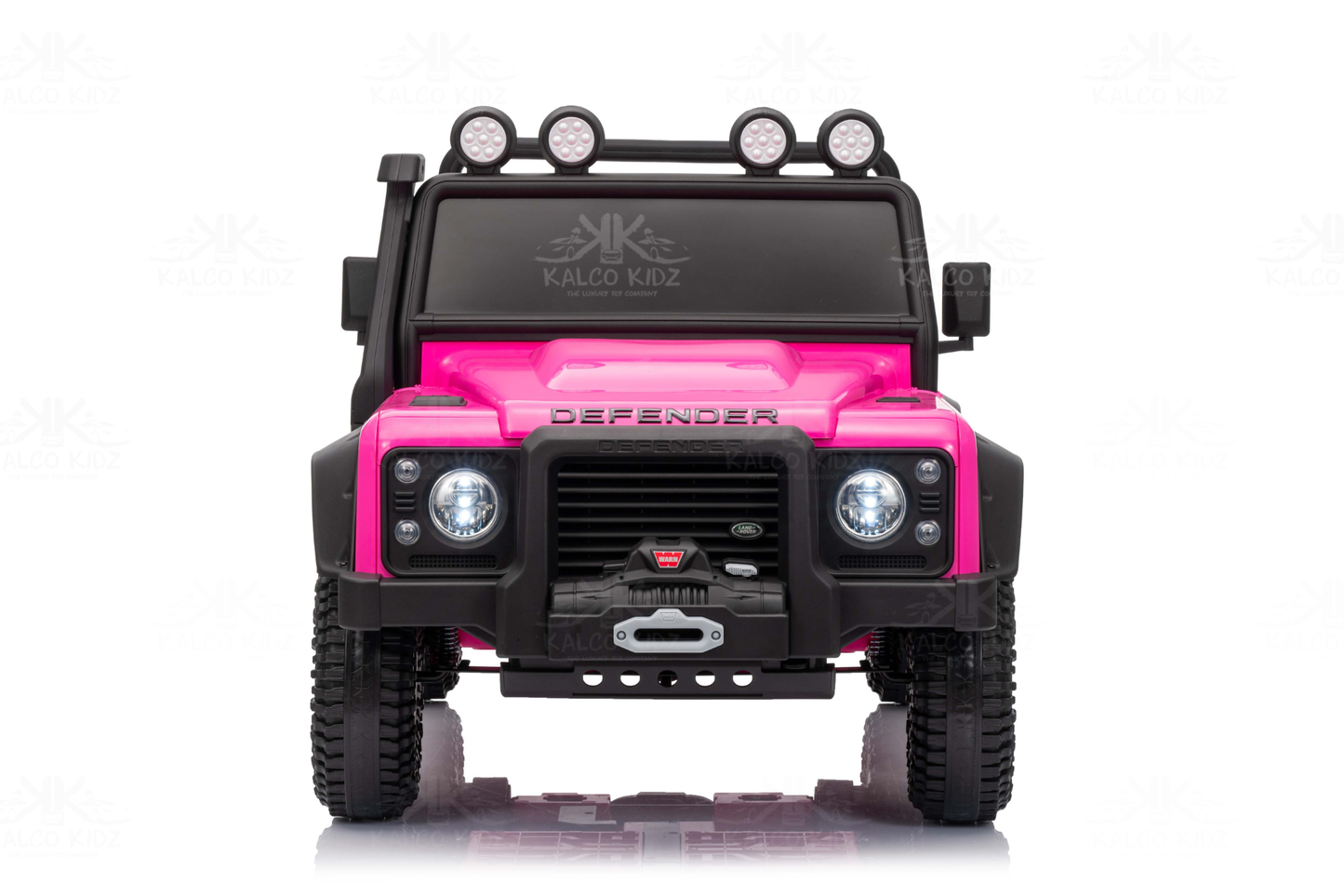 LAND ROVER DEFENDER - Pink | 12V | Leather Seat | EVA Wheels | RC