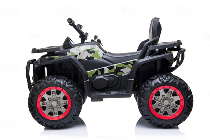 XMX QUAD BIKE ATV - Camo Green | 24V | Leather Seat | EVA Wheels