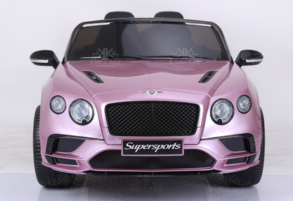 BENTELEY SUPERSPORTS - Paint Pink | 12V | Leather Seat | EVA Wheels
