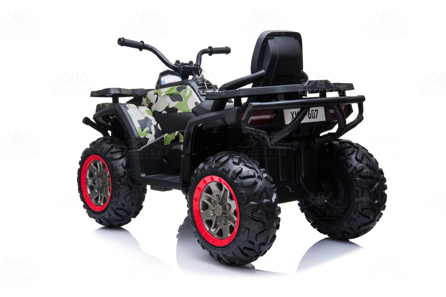 XMX QUAD BIKE ATV - Camo Green | 24V | Leather Seat | EVA Wheels