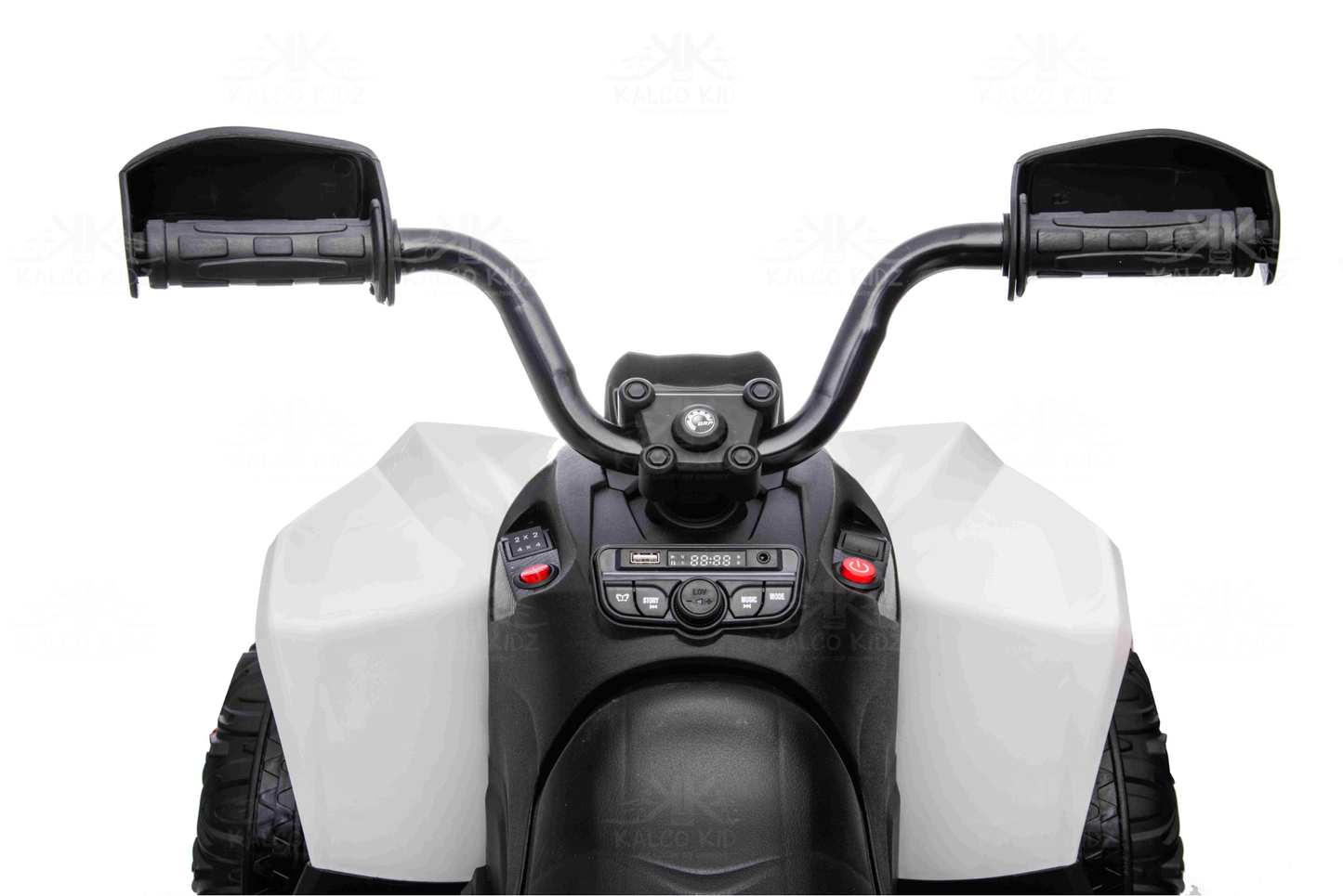 CanAm QUAD BIKE ATV - White | 24V | Leather Seat | EVA Wheels