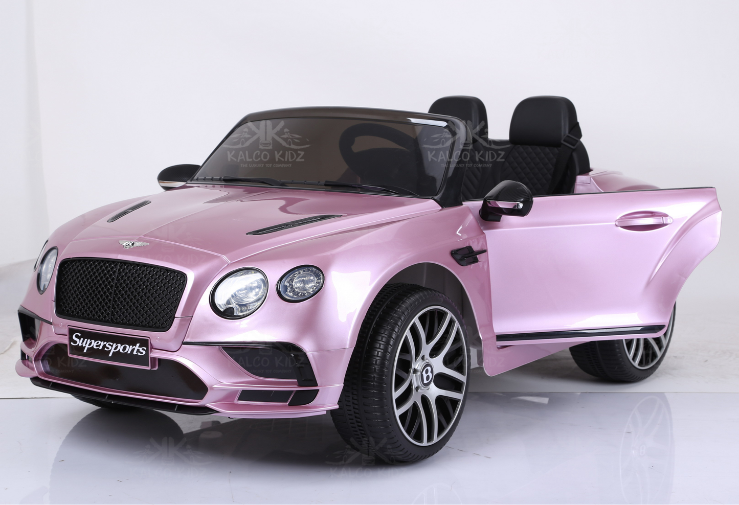 BENTELEY SUPERSPORTS - Paint Pink | 12V | Leather Seat | EVA Wheels