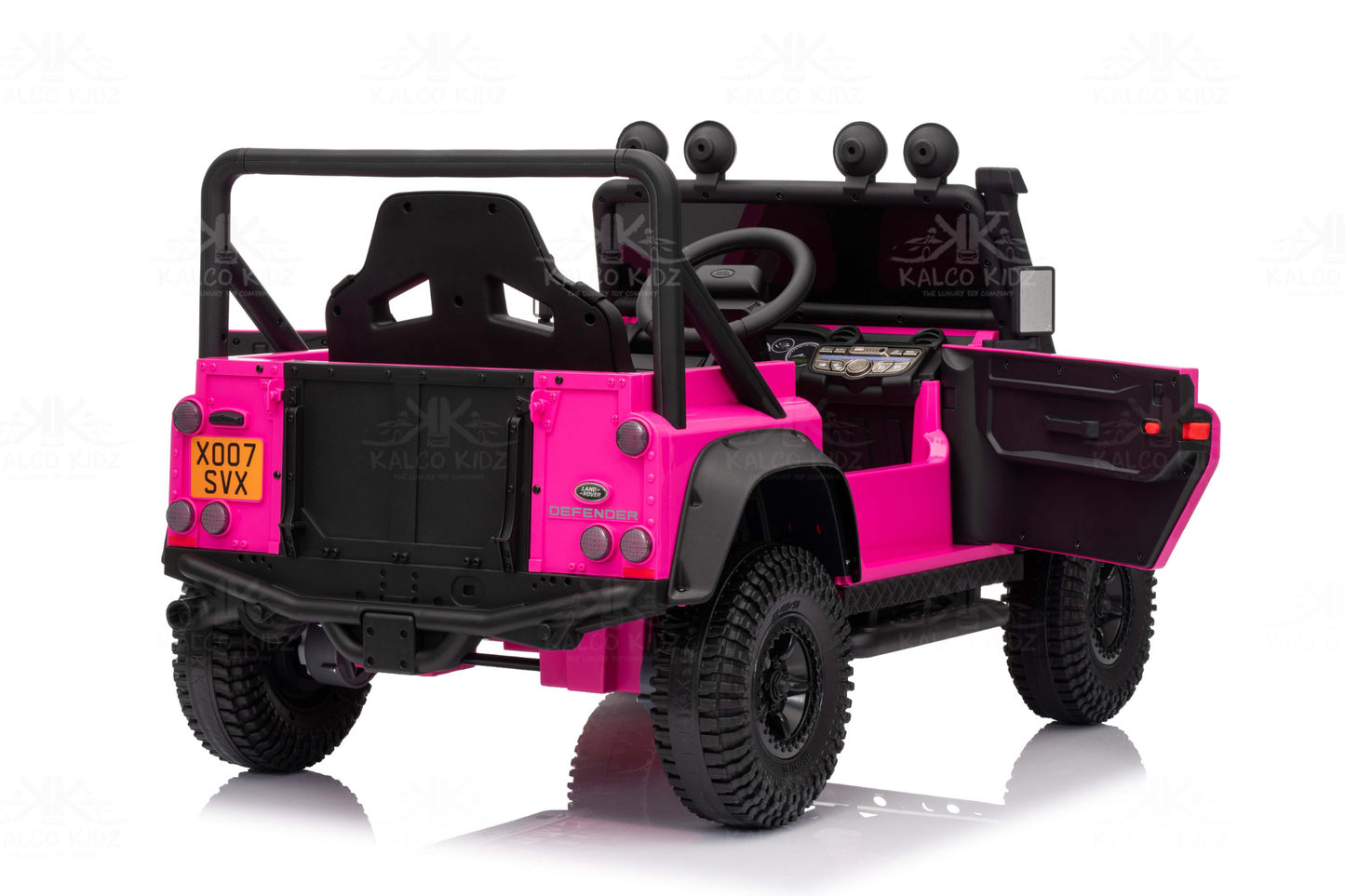 LAND ROVER DEFENDER - Pink | 12V | Leather Seat | EVA Wheels | RC