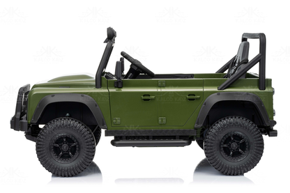 LAND ROVER DEFENDER - Green | 12V | Leather Seat | EVA Wheels | RC