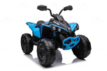 CanAm QUAD BIKE ATV - Blue | 24V | Leather Seat | EVA Wheels