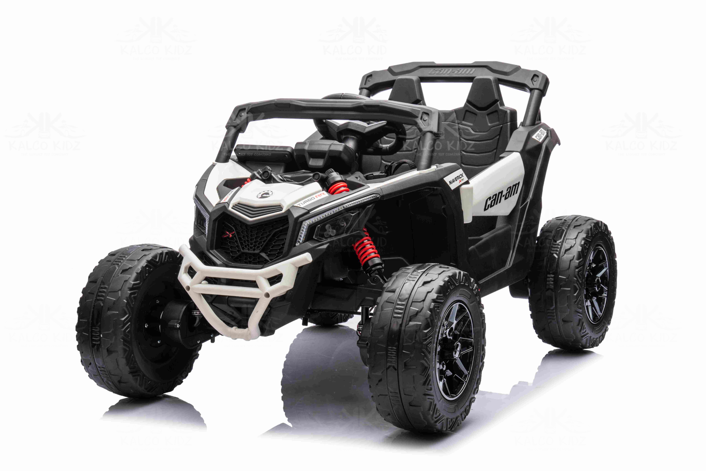 CanAm UTV MINI - White | 24V | Leather Seat | EVA Wheels | High Power | RC