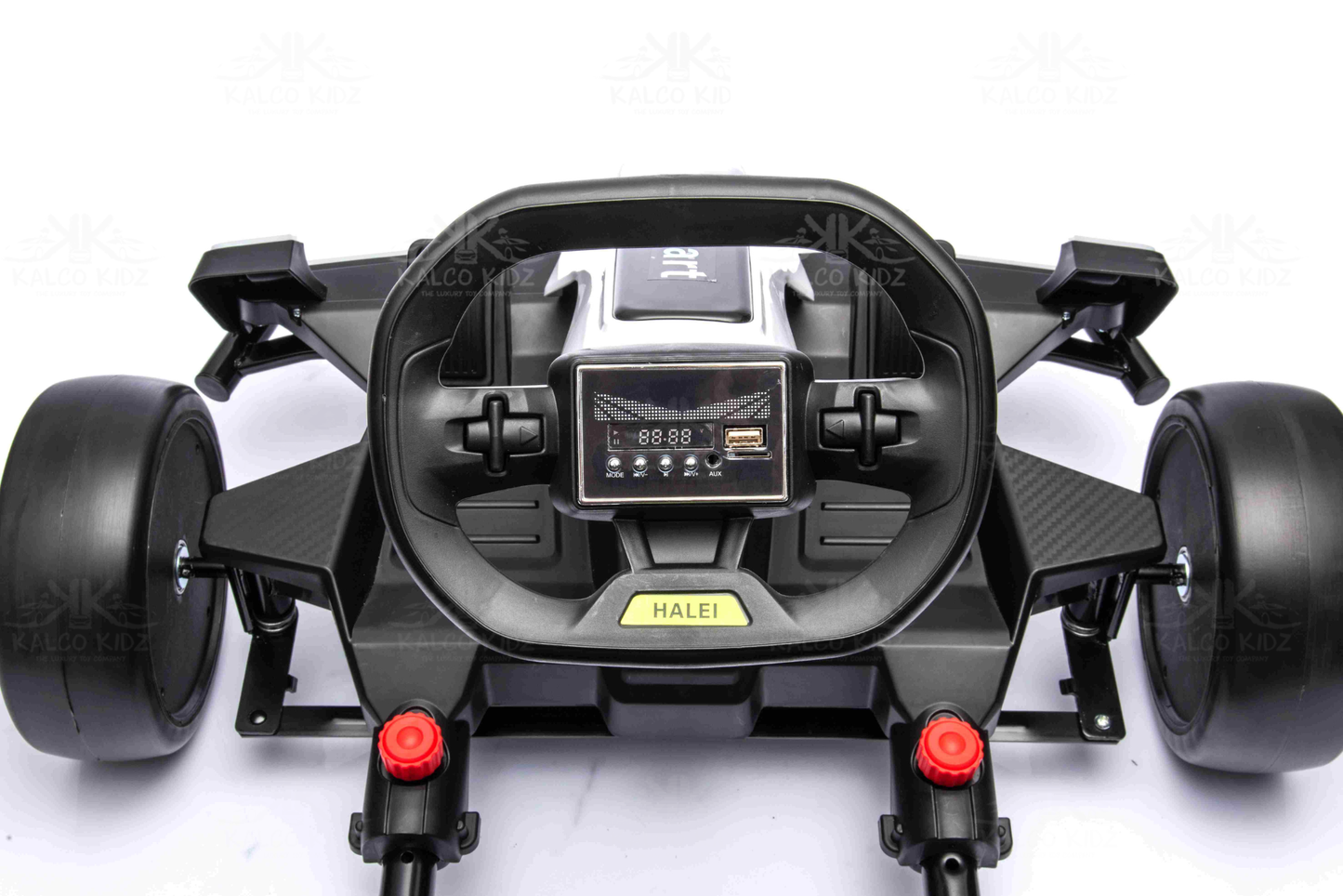 DRIFT GO KART - White | 24V | Bluetooth Audio | Adjustable Seat