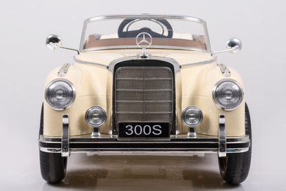MERCED-BENZ 300S - Cream | 12V | Leather Seat | EVA Wheels | RC