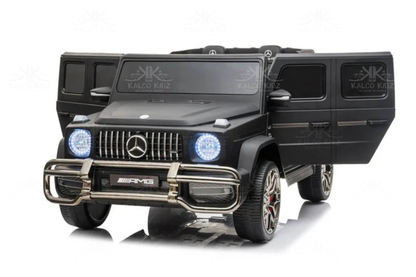 MERCEDES G63 AMG - Matte Black | 24V | 2 Seater | MP4 | Leather Seat | EVA Wheels | RC