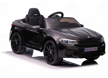 BMW M5 DRIFT - Black | 24V | Leather Seat | EVA Wheel | High Power | RC