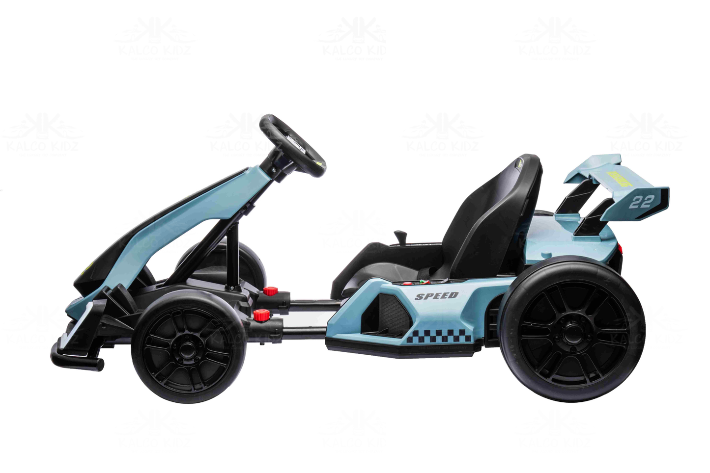 DRIFT GO KART - Blue | 24V | Bluetooth Audio | Adjustable Seat