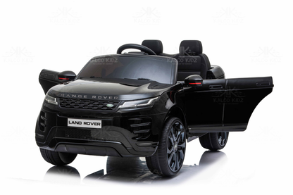 RANGE ROVER EVOQUE - Black | 12V | Leather Seat | EVA Wheels | RC