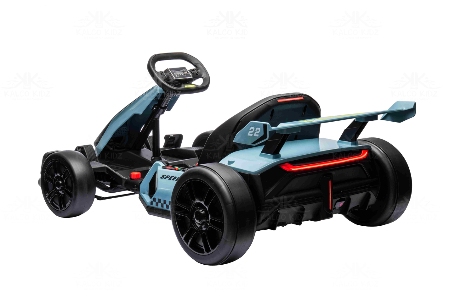 DRIFT GO KART - Blue | 24V | Bluetooth Audio | Adjustable Seat