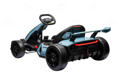 DRIFT GO KART - Blue | 24V | Bluetooth Audio | Adjustable Seat