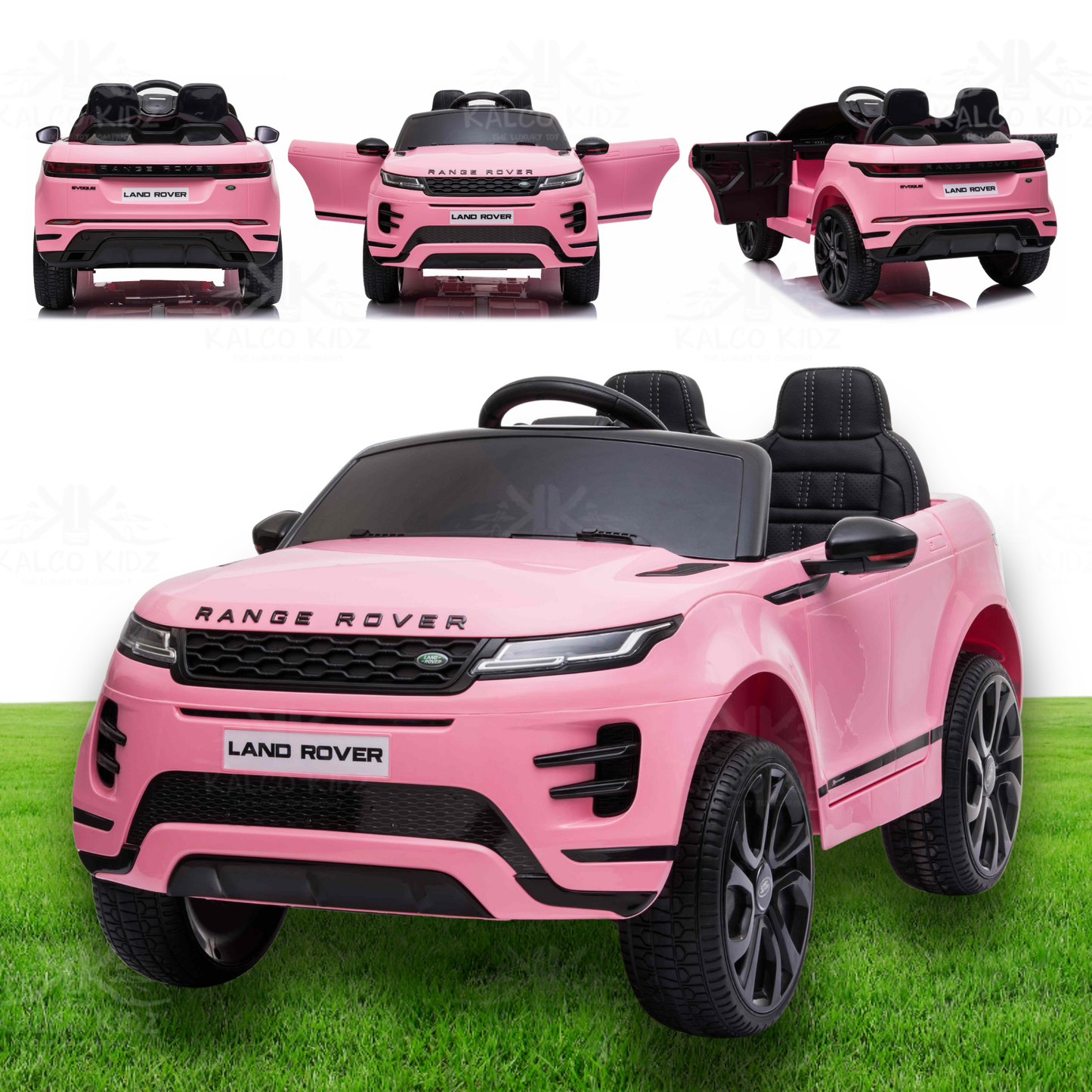 RANGE ROVER EVOQUE - Pink | 12V | Leather Seat | EVA Wheels | RC