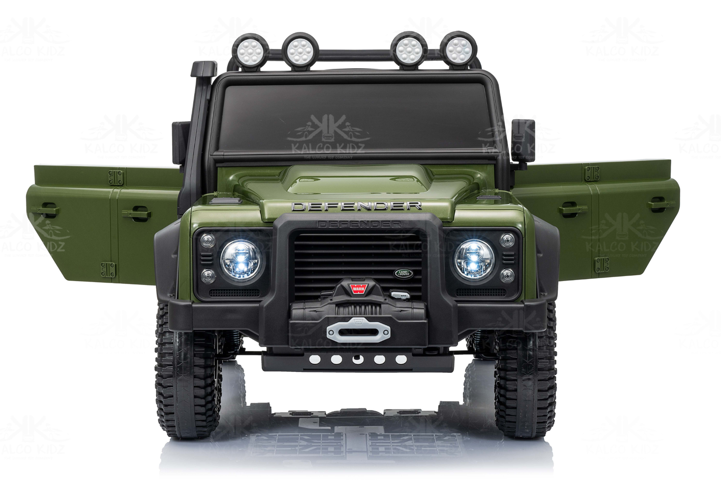 LAND ROVER DEFENDER - Green | 12V | Leather Seat | EVA Wheels | RC