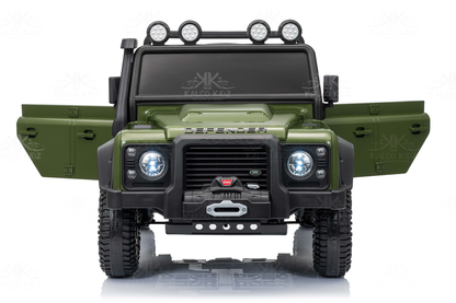 LAND ROVER DEFENDER - Green | 12V | Leather Seat | EVA Wheels | RC