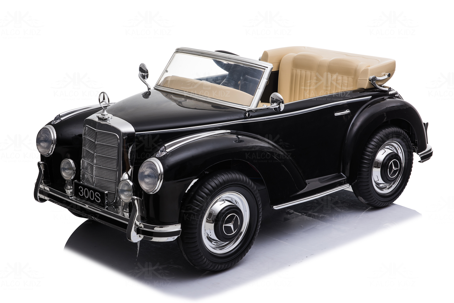 MERCED-BENZ 300S - Black | 12V | Leather Seat | EVA Wheels | RC
