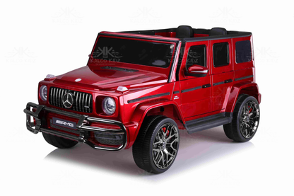 MERCEDES G63 AMG - Metallic Red | 24V | 2 Seater | MP4 | Leather Seat | EVA Wheels | RC