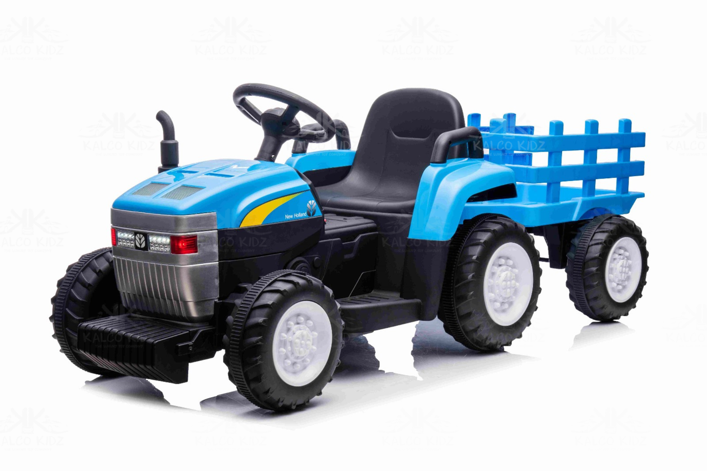 MX T7 Tractor with Trailer - Blue | 12V Bluetooth Audio