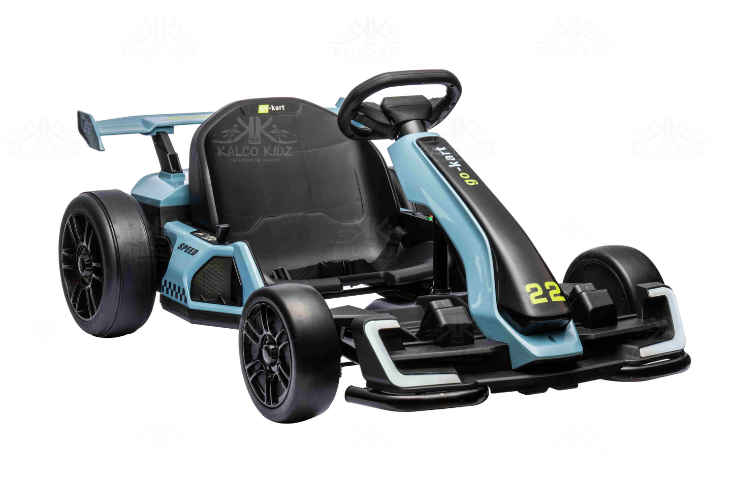 DRIFT GO KART - Blue | 24V | Bluetooth Audio | Adjustable Seat