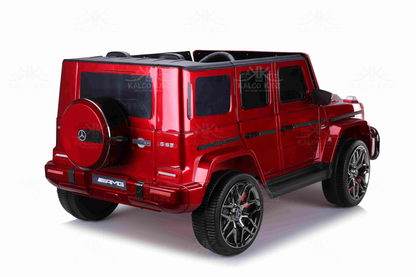 MERCEDES G63 AMG - Metallic Red | 24V | 2 Seater | MP4 | Leather Seat | EVA Wheels | RC