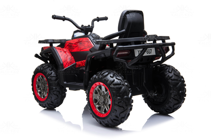XMX QUAD BIKE ATV - Spider Red | 24V | Leather Seat | EVA Wheels