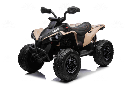 CanAm QUAD BIKE ATV - Khaki | 24V | Leather Seat | EVA Wheels